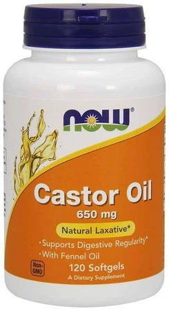 Castor Oil - Olej Rycynowy 650 mg (120 kaps.)