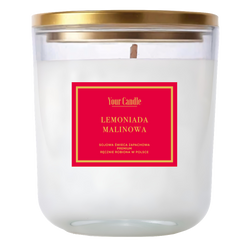 ŚWIECA SOJOWA ZAPACHOWA LEMONIADA MALINOWA 180 ml - YOUR CANDLE