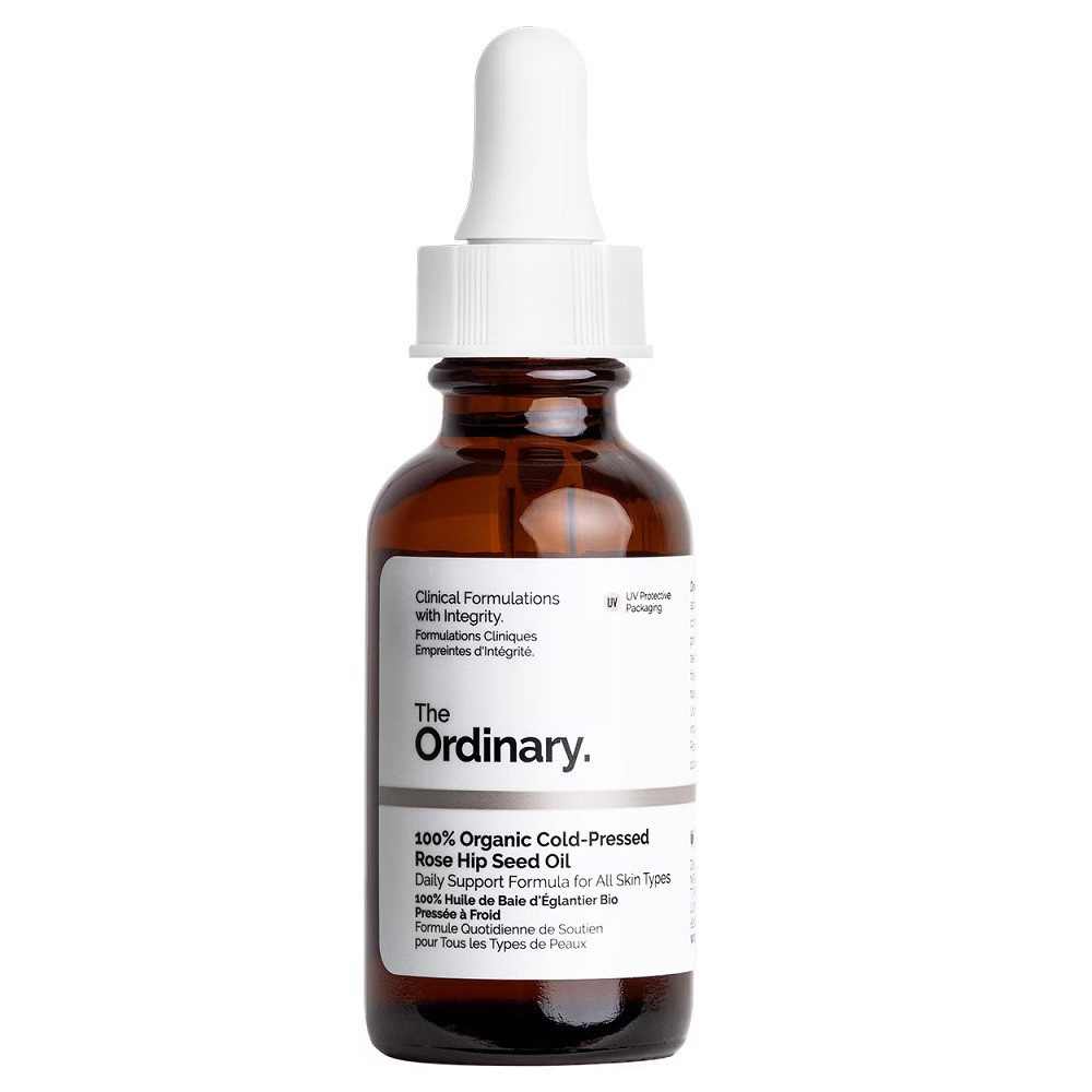 100% Organic Cold-Pressed Rose Hip Seed Oil zimnotłoczony organiczny olej z dzikiej róży 30ml - Nabea.pl