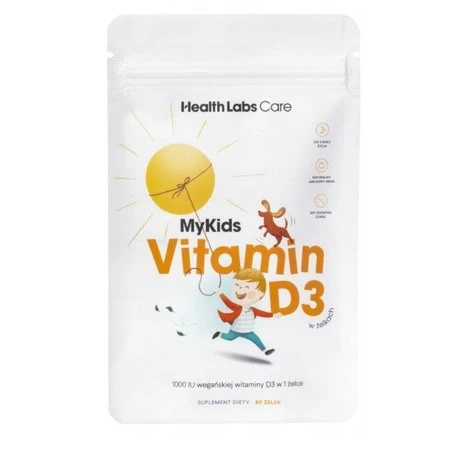 Health Labs Care MyKids Vitamin D3 wegańska witamina D w żelkach dla dzieci suplement diety 60 żelek