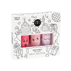 NAILMATIC IMPREZA ZESTAW 3 LAKIERÓW DO PAZN 24 ml
