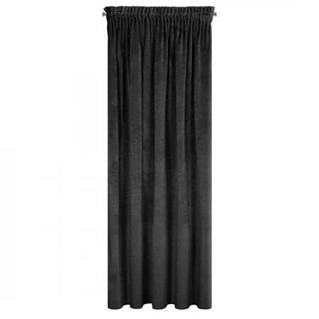 ZASŁONA GOTOWA VILLA NA TAŚMIE 140 X 270 CM CZARNY