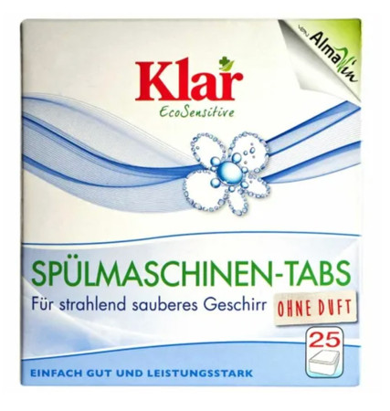 Klar − Tabletki do zmywarek ECO − 25 szt.