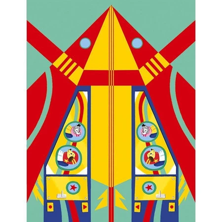 Janod Zestaw kreatywny Papierowe samoloty z wyrzutnią 6+