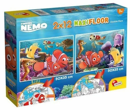 Puzzle dwustronne Supermaxi 2x12el. 50x35cm Nemo. 86573 LISCIANI