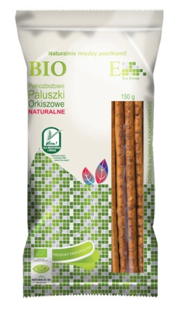 PALUSZKI ORKISZOWE PEŁNOZIARNISTE NATURALNE BIO 150 g - ENVOY