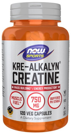 NOW Foods Kre-Alkalyn Creatine Kreatyna Monohydrat 120 kaps. vege
