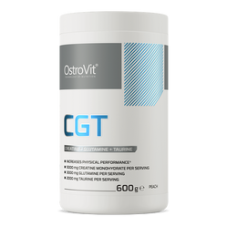 OstroVit CGT kreatyna + L-glutamina + Tauryna 600 g smak brzoskwinia