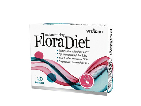 Vitadiet Flora Diet 20 kapsułek jelita