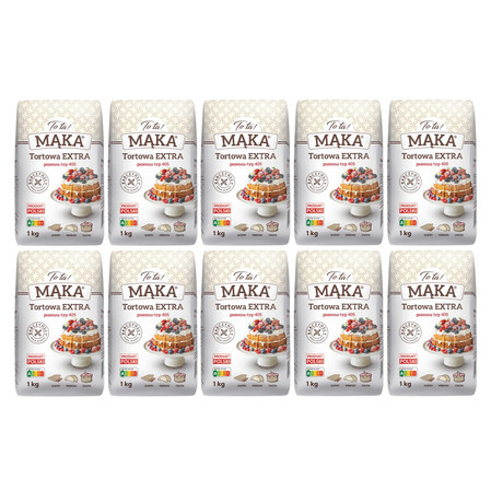 Zestaw 10x ToTa! Mąka pszenna typ 405 EXTRA 1 kg