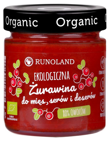 RUNOLAND ŻURAWINA DO MIĘS, SERÓW I DESERÓW BIO 200 g