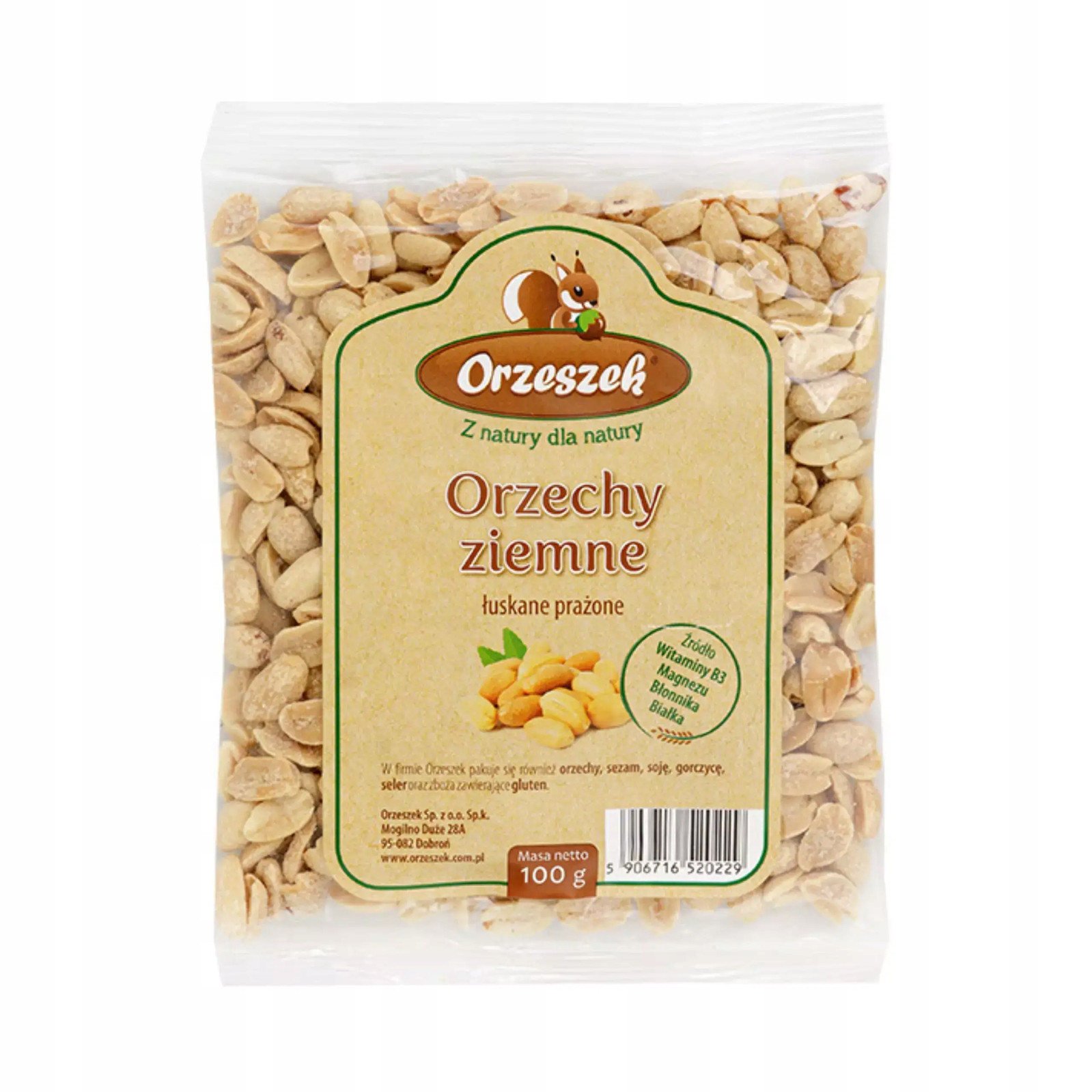 Orzeszek Orzeszki Ziemne Łuskane Prażone 100g - Nabea.pl