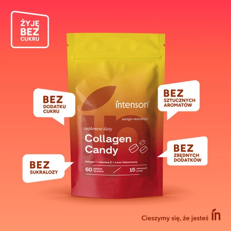 Intenson Collagen Candy 60 tabl. smak mango i marakuia