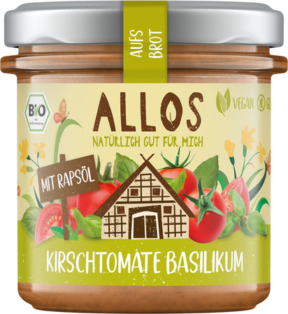 Allos Pasta Kremowa z Pomidorami Cherry i Bazylią