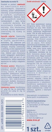 BROS Zawieszka na mole lawendowa 1 szt