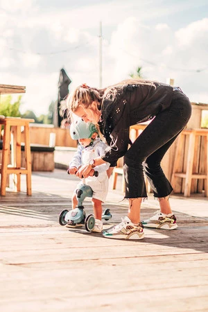 SCOOTANDRIDE Highwaykick 1 2w1 Jeździk i hulajnoga 1-5 lat Steel