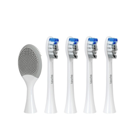 SonicProtect PRO końcówki do szczoteczki sonicznej średnia twardość Białe LVTB124WK-HM 5szt