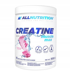 Allnutrition Creatine Muscle Max Kreatyna Monohydrat 500g smak guma balonowa