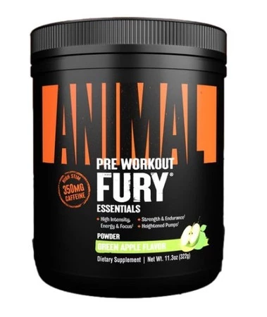 Universal Nutrition Animal Fury przedtreningówka 330 g smak zielone jabłko