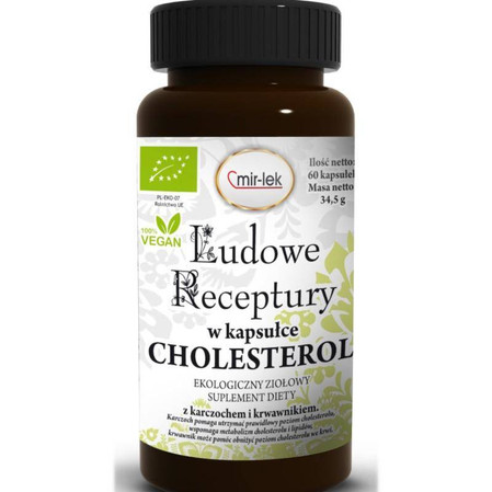  KAPSUŁKI NA CHOLESTEROL BIO 60 szt. (28,8 g) - MIR-LEK (LUDOWE RECEPTURY)
