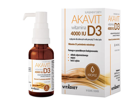  Vitadiet Akavit Witamina D3 4000 Iu 30 Ml