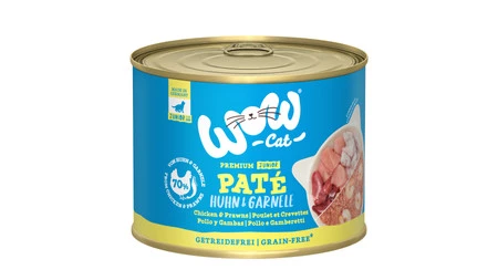Zestaw 10x WOW CAT Junior Huhn Garnelen - kurczak z krewetkami dla kociąt (200g)