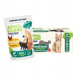 Animal Island Karma Mokra dla Kota Kurczak Fileciki w Rosole 40 x 85 g