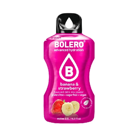 Bolero 3g Banana & Strawberry napój w proszku bez cukru