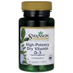 Swanson Witamina D3 1000 Iu 60 K