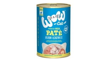 Zestaw 10x WOW CAT Junior Huhn Garnelen - kurczak z krewetkami dla kociąt (400g)