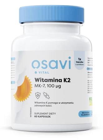 OSAVI Witamina K2 MK-7 100 mcg (60 kaps.)