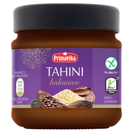 PRIMAVIKA TAHINI KAKAOWE BEZGLUTENOWE 185 g