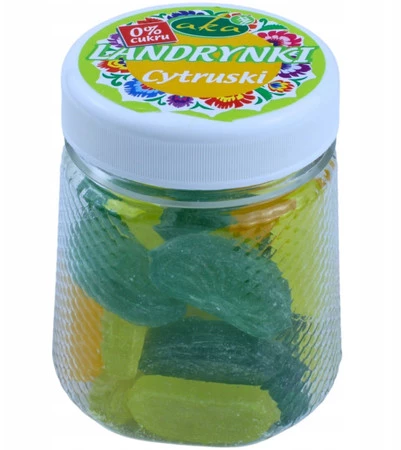 Aka Landrynki Owocowe 0% Cukru Cytruski 160 g
