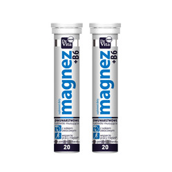 Zestaw: 2x Magnez + B6 20 tabletek musujących