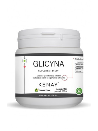 KENAY Glicyna Aminokwas w czystej formie na wsparcie regeneracji, snu i układu nerwowego 300 g