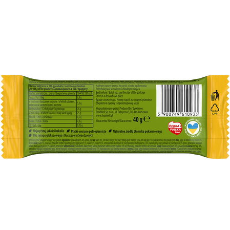 Zestaw: 10x Bakalland BA! Baton zbożowy 5 bakalii 40g