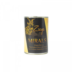 MIRALS Ziege- Filet z koziny na puree z brokułów i pasternaku z kremem truskawkowo-jagodowym (400g)