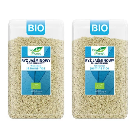 Zestaw 2x RYŻ JAŚMINOWY PEŁNOZIARNISTY BIO 1 kg - BIO PLANET