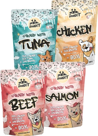 MR.BANDIT Chicken BEEF Kurczak Wołowina 180g