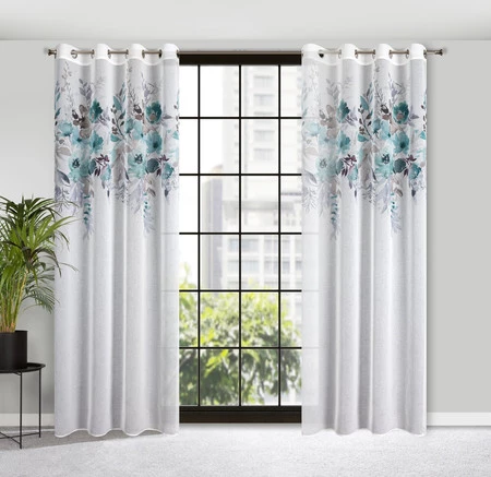 ZASŁONA GOTOWA D91 GRETA 140 X 250 CM BIAŁY