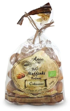 MUFFINKI BABUNI ORKISZOWE BIO 200 g - BIO ANIA - KRÓTKA DATA 2025-01-31