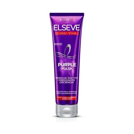 Elseve Color-Vive Purple Mask maska do włosów przeciw żółtym i miedzianym odcieniom 150ml