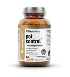 PHARMOVIT (HERBALLINE) KAPSUŁKI NA KONTROLĘ POTLIWOŚCI (POT CONTROL) BEZGLUTENOWE 60 szt.