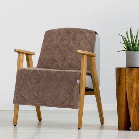 KOC D91 CARO 70 X 160 CM CIEMNOBEŻOWY
