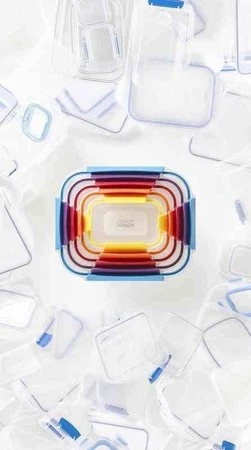 JJ - Zestaw 5 pojemników, Nest™ Lock, multikolor