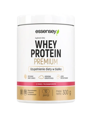 ESSENSEY WHEY PROTEIN PREMIUM odżywka białkowa WPC 300g smak truskawka