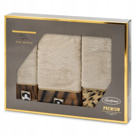 Komplet Ręczników Eva 23 46 x 36 x 7 cm, Beżowy
