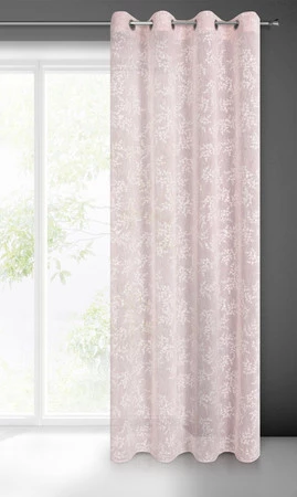 ZASŁONA GOTOWA AMBER 140 X 250 CM RÓŻOWY