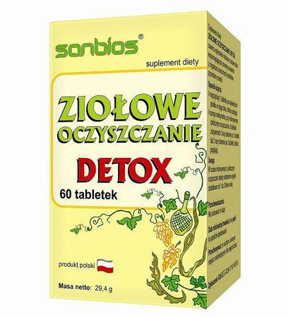  Sanbios Ziołowe oczyszczenie detox 60 T