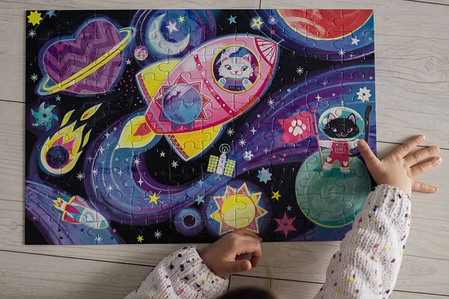 Mudpuppy Puzzle świecące w ciemności Kosmiczne marzenia 100 elementów 5+